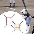thumbnail image 6 of yotijay 2 Pieces Strike Zone Target for Baseball Softball Net Accuracy Training Practice Red and Orange, 6 of 8