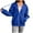 Blue, variant on YYDGH Womens Oversized Zip Up Hoodies Long Sleeve Fall Casual Sweatshirts Jacket Trendy Y2k Hoodie with Pocket Blue S