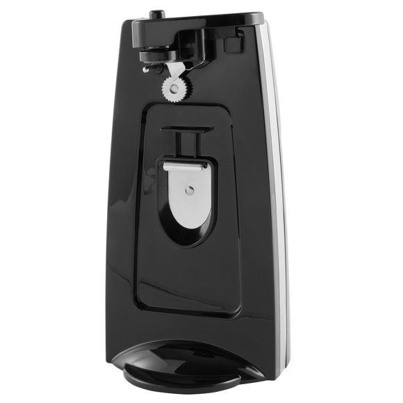Mainstays Can Opener and Knife Sharpener, Bottle Opener with Removable Cutting Lever,with Stainless steel blade,Black