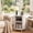 White, variant on Aisword Round End Table with Charging Station, Fluted Accent Side Table with Sliding Door and Adjustable Shelf, Nightstand for Small Space, White