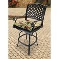 thumbnail image 2 of Jordan Manufacturing 19" x 17" Beige Leaves Outdoor Seat Cushion with Ties (Set of 2), 2 of 2