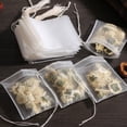thumbnail image 3 of Paquete de 50 bolsitas de té desechables para infusor de té con sello Heal, tela no tejida de grado alimenticio para filtros de especias, bolsitas de té, 3 of 5