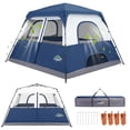 thumbnail image 6 of HOTEEL 8 Person Camping Tent,Family Tents Outdoor Canopy with Wheeled Bag,for Parties,Wedding,Backyard,Camping,Dark Blue, 6 of 7