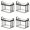 4pcs, variant on DICEWEN Large Thick Transparent Storage Box For Clothes And Blankets Organization