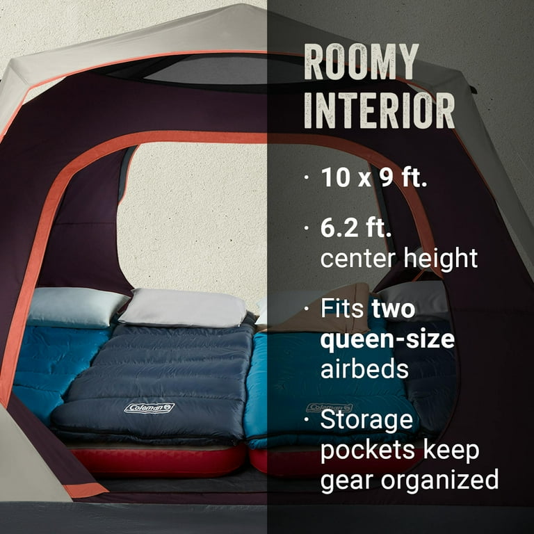 Coleman Skylodge™ 6-Person Instant Camping Tent, Blackberry
