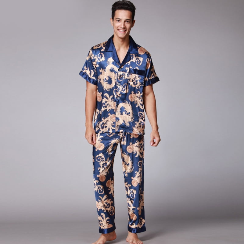 Short sleeve silk pyjamas new arrivals