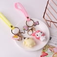 thumbnail image 5 of Liangnv Paquete De 5 Lindos Llaveros De Anime De Muñeca,Accesorios De Llavero De Coche Kawaii,Encantos De Bolso De Llavero para Mujer, 5 of 5