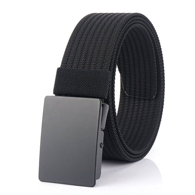Cinturones de tela para hombre - Cinturón de nailon - Correa y hebilla ajustables para uso casual
