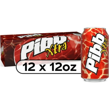 Pibb Xtra Spicy Cherry Soda Pop, 12 fl oz, 12 Pack Cans