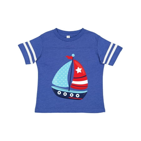 

Inktastic Sailing Boat Sailor Sailing Sails Boat Ship Gift Toddler Boy Girl T-Shirt