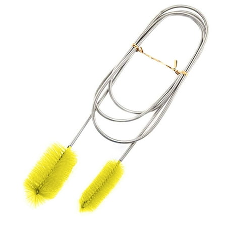 

Aquarium Stainless Steel Air Tube Double Ended Hose Flexible Cleaning Brush