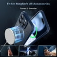 thumbnail image 3 of RGHJAR-Magnetic for iPhone 15 Pro Case, Upgraded Full Camera Protection, Compatible with Magsafe, Drop Protection, Translucent Matte Back Phone Cover 6.1-Inch (Dark Blue), 3 of 3