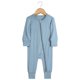 thumbnail image 1 of Pelele de fibra de bambú para bebé, ropa con cremallera para recién nacido, mono sólido de manga larga, pijamas de 0 a 24M, novedad, 1 of 4