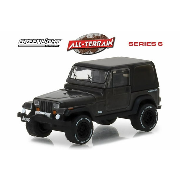 1990 Jeep Wrangler, Black - Greenlight 35090D/48 - 1/64 Scale Diecast Model  Toy Car 