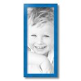 thumbnail image 2 of ArtToFrames 8" x 19" Bright Blue Picture Frame, 8x19 inch Blue Wood Poster Frame (WOM-4751), 2 of 8