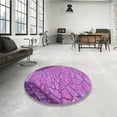 thumbnail image 4 of Ahgly Company Machine Washable Indoor Rectangle Transitional Heliotrope Purple Area Rugs, 3' x 5', 4 of 7