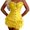 Yellow, variant on Women's Tennis Skirts Summer Multilayer Lace Trim Beachy Flowy Tiered Hemline Holiday Resort Wear Skirt For Women Black XL