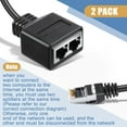 Gealach Professional 2Pack Cable, RJ45 Connectors, Compatible
