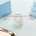 thumbnail image 5 of LifeArt Pure Titanium Frame Glasses/Blue Light Blocking Reading Glasses, Reduce Eyestrain, Stylish for Men and Women(Pink Gold,+4.00 Magnification), 5 of 5