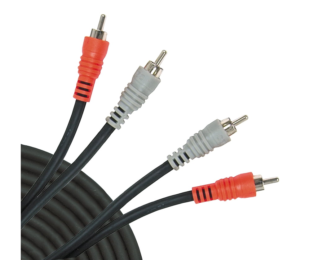 Hosa CRA-204 4m Stereo Cable Twin Male RCA Phono to RCA Phono Audio Cable