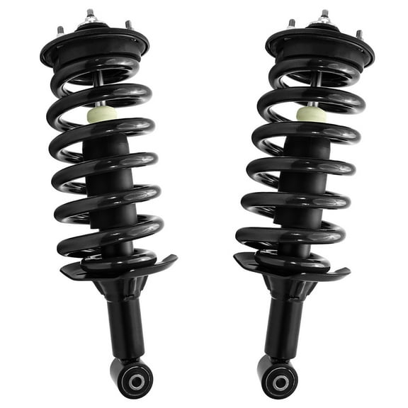 Detroit Axle - 2pc Rear Struts for 2005 2006 2007 2008 2009 Land Rover LR3, Quick Complete Struts with Coil Spring Assembly Replacement Suspension