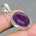 thumbnail image 2 of African Amethyst Oval Shape Gemstone Pendant Handmade Gift Jewelry 1.70" FP 1501, 2 of 4