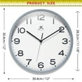 thumbnail image 7 of Infinity Instruments Denim Wall Clock, Blue, 12", 7 of 7