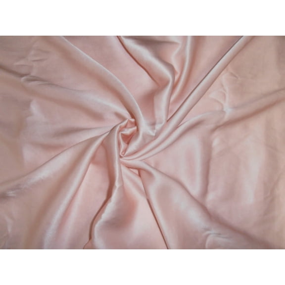 33 momme silk reversible satin charmeuse fabric peach 44quot; wide