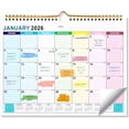 thumbnail image 1 of Calendario de Pared 2026-2027, Enero 2026 - Junio 2027, con Página de Lista de Tareas, 22 cm x 30 cm, Calendario de Gran Tamaño, para la Oficina, el Hogar y la Escuela, 1 of 3