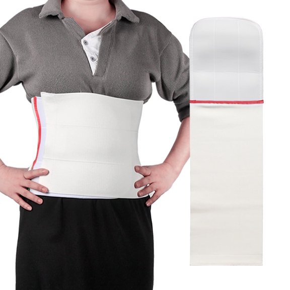 EZ Assistive Abdominal Binder 9" Wide Wrap, Support Belt for Post-Surgery, Hernia, Injuries