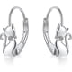 thumbnail image 1 of Cat Earrings 925 Sterling Silver Cat Dangle Hoop Earrings, Cat Jewelry Gift, 1 of 5