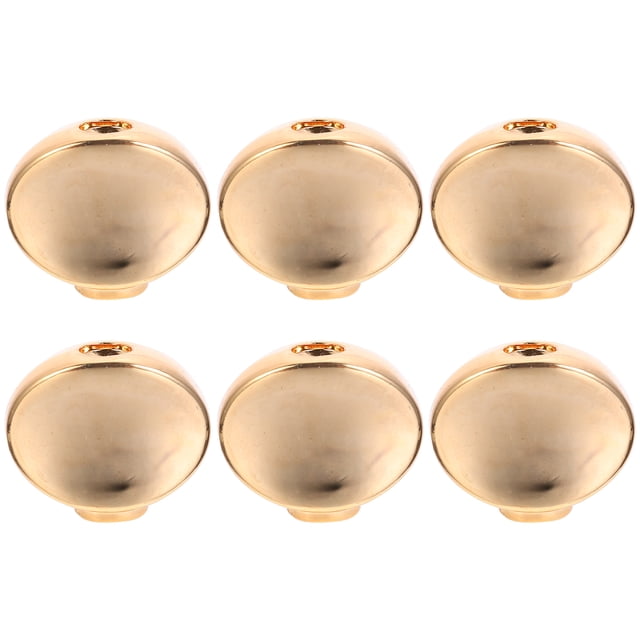 Shisuyan 6 Pcs Metal Guitar Pegs Small Oval Guitar Tuning Pegs Keys Guitar Heads Buttons