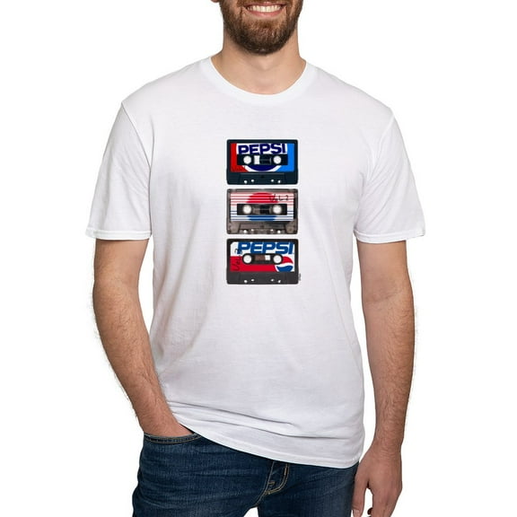 CafePress - Pepsi Flashback Tapes Fitted T Shirt - Fitted T-Shirt, Vintage Fit Soft Cotton Tee