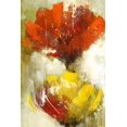 thumbnail image 3 of Fleurs Orange et Jaunes - Toile 24"x36 Pouces - Impression à la Demande, 3 of 5