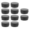 thumbnail image 2 of Round Aluminum Jar, DIY Sturdy Portable Compact Refillable Storage Jar 10pcs  For Solid Perfume For Beautician For Lip  15ml,10ml, 2 of 8