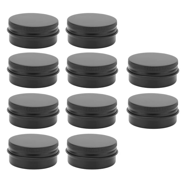 Refillable Storage Container, 10pcs Compact Sturdy Leakage Proof Empty Aluminum Jar For Beautician For Solid Perfume For Lip 15ml