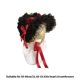 thumbnail image 3 of Classical French Flat Bonnet Hat Lightweight Straw Weaving Summer Hat For Beach Weddings Casual Outfits Red, 3 of 4