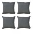 thumbnail image 5 of Set Of Four 22" X 22" Gray Polyester Zippered Pillow Cover, 5 of 5