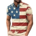 thumbnail image 2 of Njoeus Mens Shirts Mens T Shirts 4Th Of July Golf Shirts For Men, American Flag Print T-Shirt, Patriotic Golf Shirts For Men, Cool Graphic Golf Tee Shirts Xs-4Xl Mens Shirts On Clearance, 2 of 5
