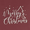 thumbnail image 4 of Jinhomg Christmas Tee Shirts for Women Funny Cute Letter Print Xmas T-Shirt Lightweight Comfy Short Sleeve Crew Neck Holiday Tops Daily Wear Wine XL, 4 of 6
