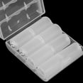 thumbnail image 3 of Raindrops 4Pcs Easy Use Transparent Aaa to Aa Battery Converter Adapter with Storage Box for Batteries, 3 of 8