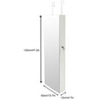 thumbnail image 4 of SalonMore Mirrored Jewelry Cabinet Armoire Organizer Over Door and Wall Mount, 4 of 12
