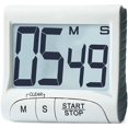 thumbnail image 1 of Large Display Kitchen Timer, Bold Digits, Loud Alarm, Magnetic Kickstand - White, 1 of 5