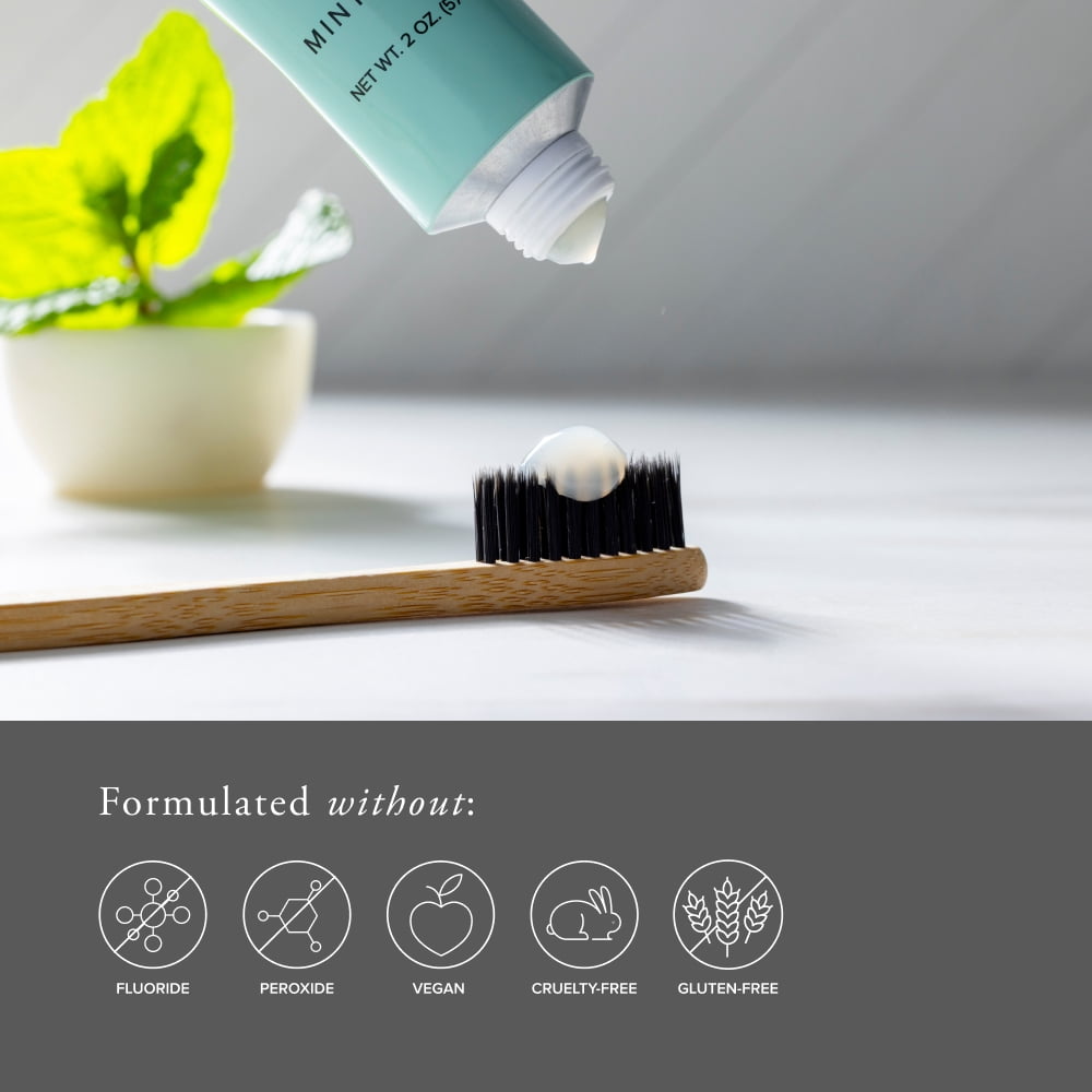 SeroVital Smile Whitening Tooth Polish—Silica and Plant Enzymes Remove Stains and Gently Polish, Freshen Breath with Botanical Oils, Formulated without Fluoride, for Sensitive Teeth, Mint Kiss