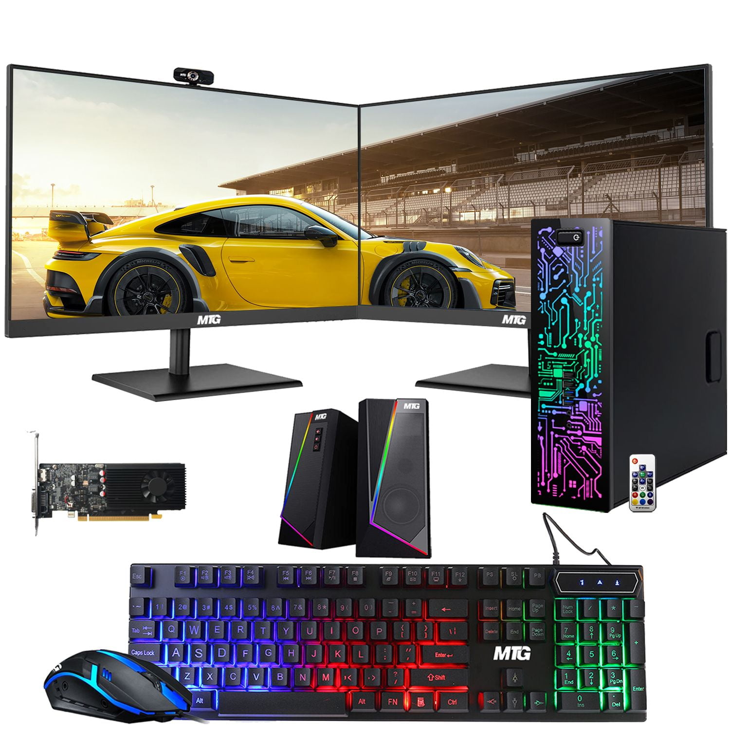 Gaming Desktop PC, Intel Core i74770, Zeus, GT 1030 Graphic, 16GB RAM, 1TB SSD 2TB