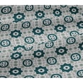 thumbnail image 5 of oneOone Viscose Jersey Dark Teal Blue Fabric Geometric Block Sewing Craft Projects Fabric Prints By Yard 60 Inch Wide, 5 of 5