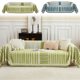 thumbnail image 1 of Funda de mantas del sofá | Poliéster grueso de doble cara | Geometría multifuncional de 70x51 pulgadas | Patrón moderno de rayas | Decoración azul o verde | Lavable a máquina | Protector de muebles, 1 of 6