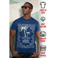 thumbnail image 2 of ShirtBANC California Republic Mens State Bear Shirt Palm Tree Paisley Design Tee, 2 of 4