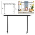 thumbnail image 2 of Soporte de varilla sobre la mesa con abrazaderas, soporte de arco de flores con globos, arco de mesa ajustable para Halloween, boda, fiesta de Acción, 2 of 7