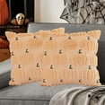 thumbnail image 5 of Emotion Fall Pumpkins Decorative Pillow Cover 18x19" Set, Beige Soft Plush Faux Fur Wool Farmhouse Throw Cushion Cases for Autumn Thanksgiving Holiday Home Decorations, 5 of 6